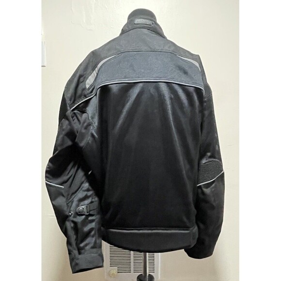 Noru Kuki Durable Mesh Motorcycle Riding Jacket Mens Large Black Padded EUC - Picture 4 of 14